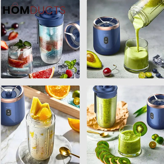 6 Blades Usb Juicer With 300ml Cup