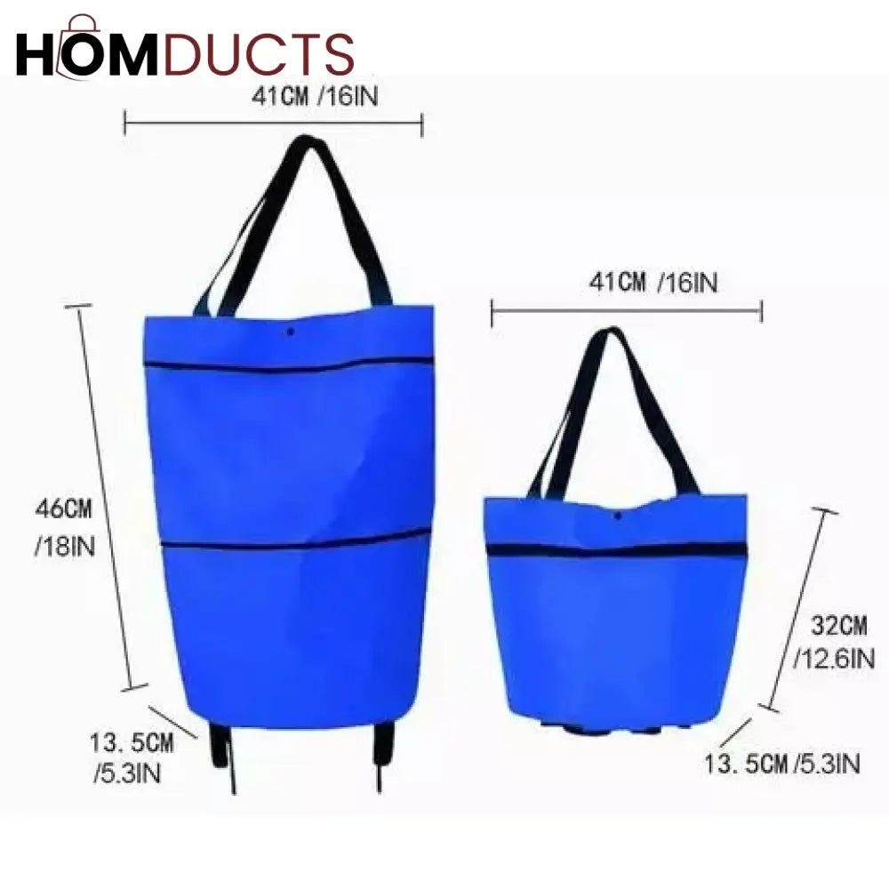 Foldable Trolly bag with wheels