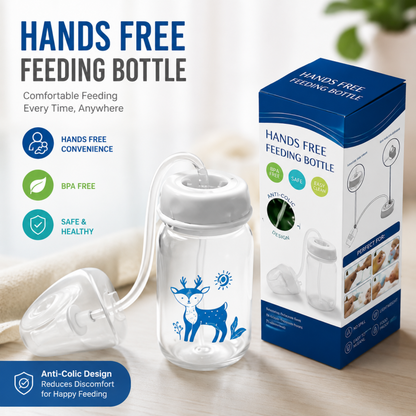 Hands-Free Self-Feeding Bottle for Babies  ( Allow to Open )