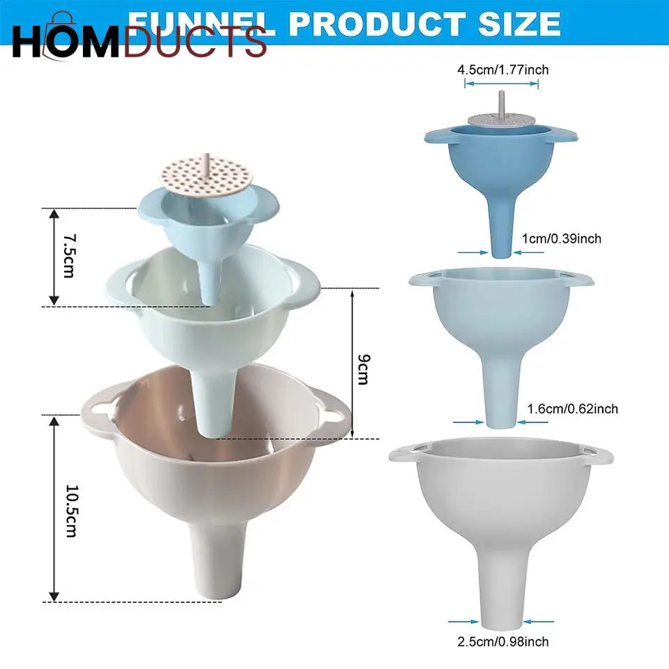 4 in 1 Multifunctional Funnel Set