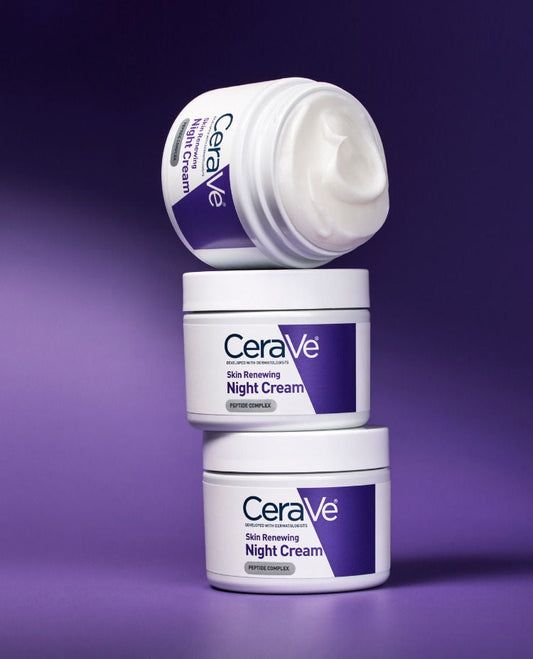 CeraVe Facial Moisturizing Lotion – Night Cream with Niacinamide & Ceramides
