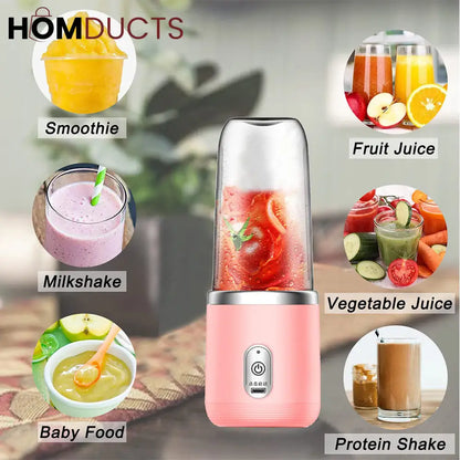 6 Blades Usb Juicer With 300ml Cup