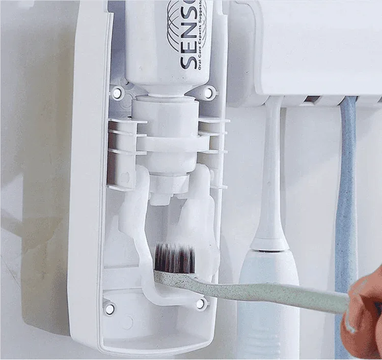 Automatic Toothpaste Dispenser Holder: Convenient Toothpaste Dispenser with Holder