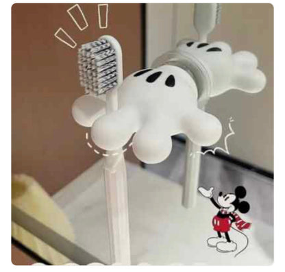 Cute Palm Shape Suction Cup Toothbrush Holder | Wall Mounted Bathroom Toothbrush & Razor Hook (1 Pc)