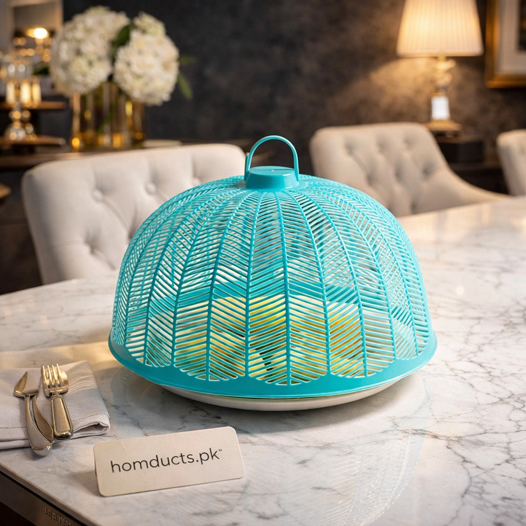 Premium Fly-Proof Food Cover – Thickened Round Mesh Dome (1 Pc) – Multi-Color Kitchen Food Protector