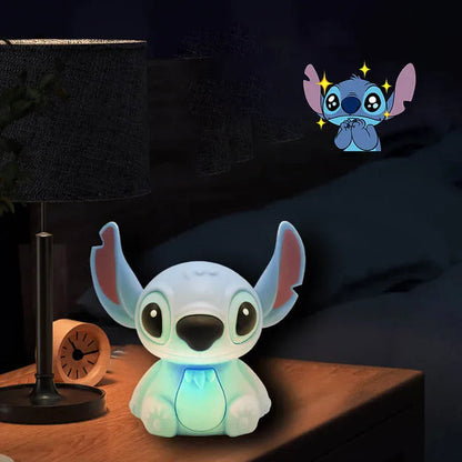 Stitch Silicone Touch Night Light LED Lamp – Cute Cartoon Bedside Lamp for Kids Room, Nursery & Bedroom