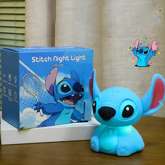 Stitch Silicone Touch Night Light LED Lamp – Cute Cartoon Bedside Lamp for Kids Room, Nursery & Bedroom
