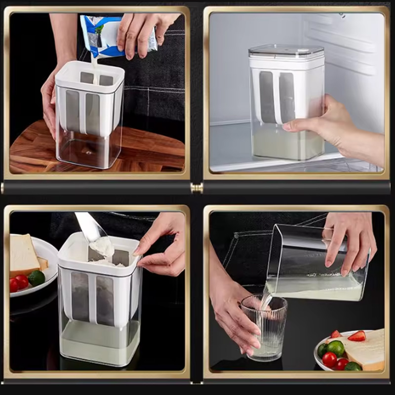 Premium Greek Yogurt Strainer Container – Whey Separator & Thick Yogurt Maker (1100ml)