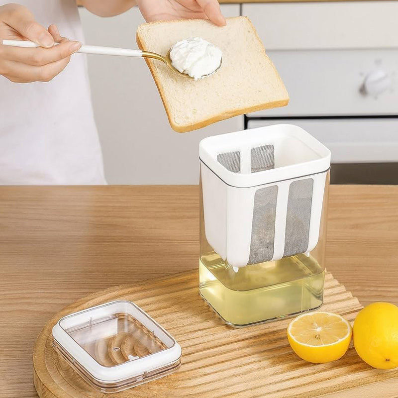 Premium Greek Yogurt Strainer Container – Whey Separator & Thick Yogurt Maker (1100ml)