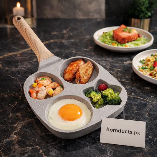 Marble Coated 4 Portion Frying Pan