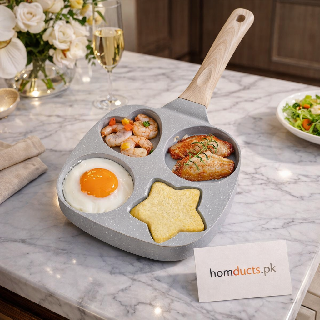 Marble Coated 4 Portion Frying Pan