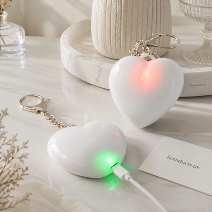 Heart-Shaped LED Purse Finder Keychain – Touch Activated Mini Bag Light with Premium Gift Box (1 Pc)