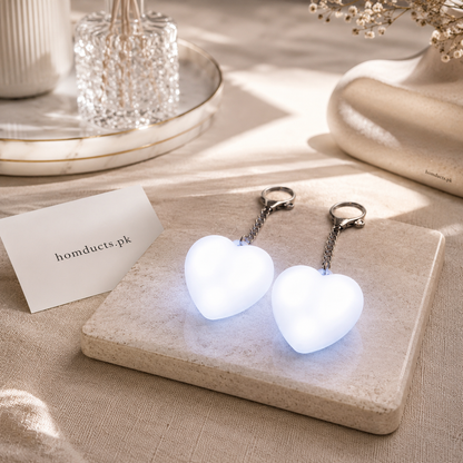 Heart-Shaped LED Purse Finder Keychain – Touch Activated Mini Bag Light with Premium Gift Box (1 Pc)