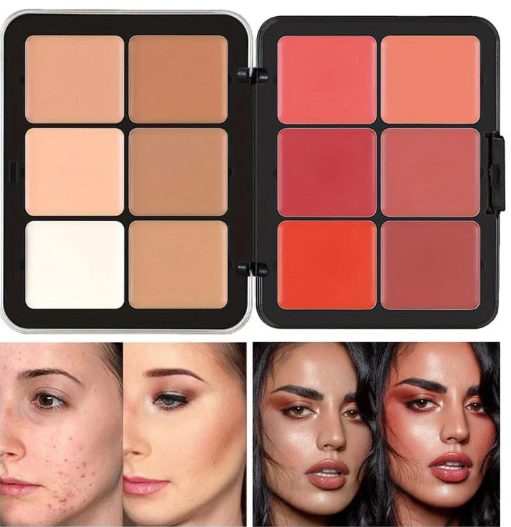 CARLA SECRET CREAMY BLUSH AND CONCEAL PALETTE | PROFESSIONAL MAKEUP