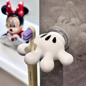 Cute Palm Shape Suction Cup Toothbrush Holder | Wall Mounted Bathroom Toothbrush & Razor Hook (1 Pc)