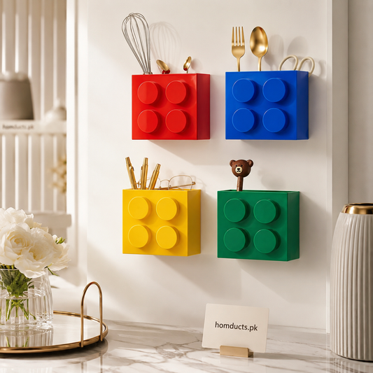 Wall Mounted Sticky Storage Holder Organizer (1 PC) – Multipurpose Self-Adhesive Kitchen & Home Organizer
