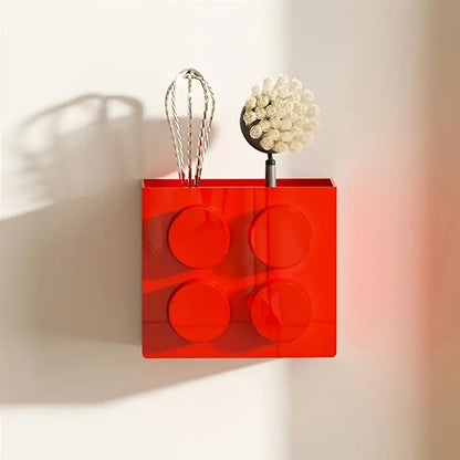Wall Mounted Sticky Storage Holder Organizer (1 PC) – Multipurpose Self-Adhesive Kitchen & Home Organizer