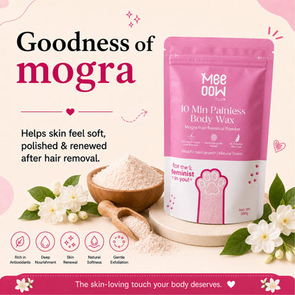 4-in-1 Meeoow Body Hair Removal Wax Powder Mask fullbody (Imported)