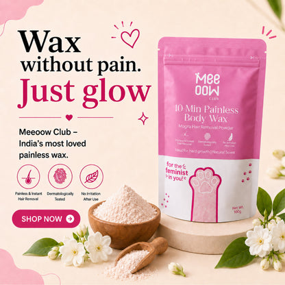 4-in-1 Meeoow Body Hair Removal Wax Powder Mask fullbody (Imported)