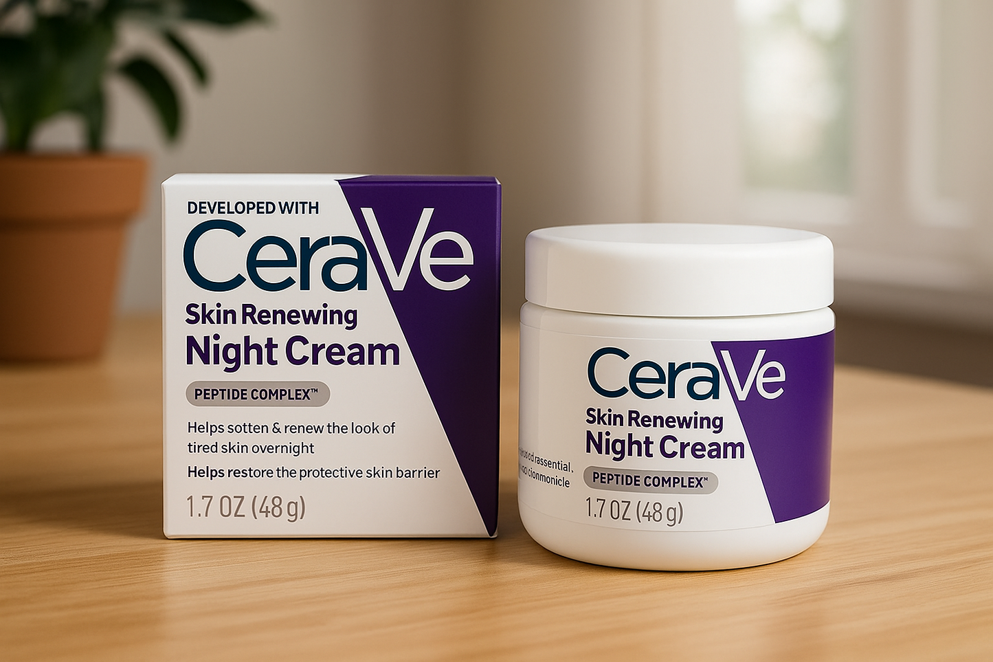 CeraVe 4 In 1 Skincare Kit | Night Cream, Sunblock, Cleanser & Serum For Radiant Skin (Replica)