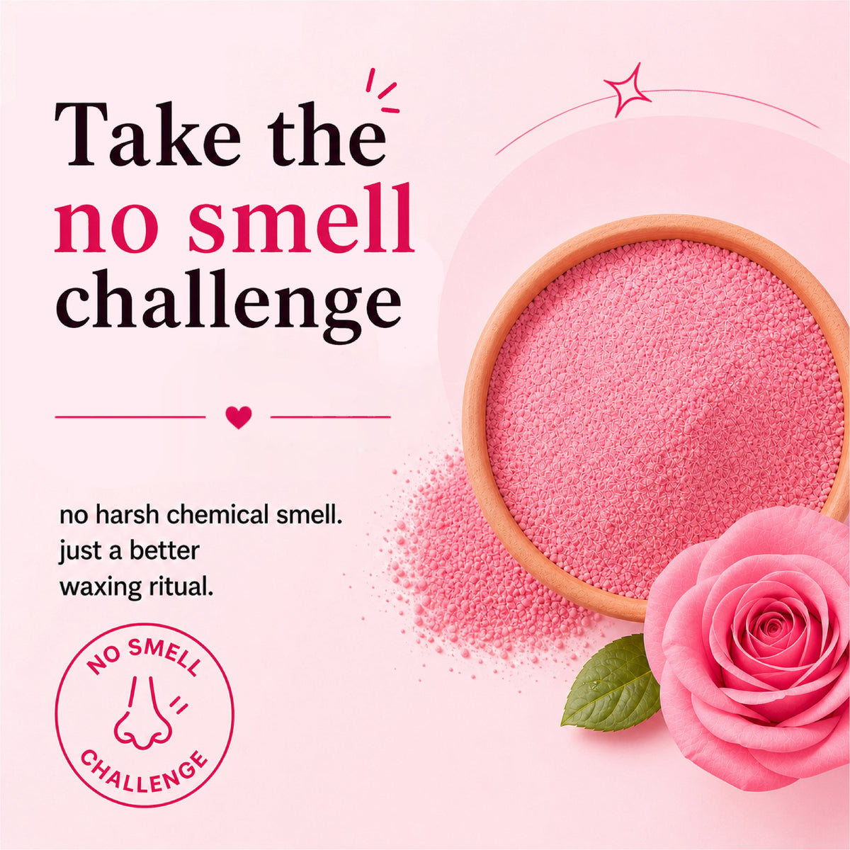 4-in-1 Rose Body Hair Removal Wax Powder Mask fullbody