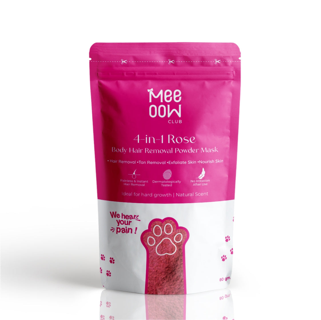 4-in-1 Rose Body Hair Removal Wax Powder Mask fullbody