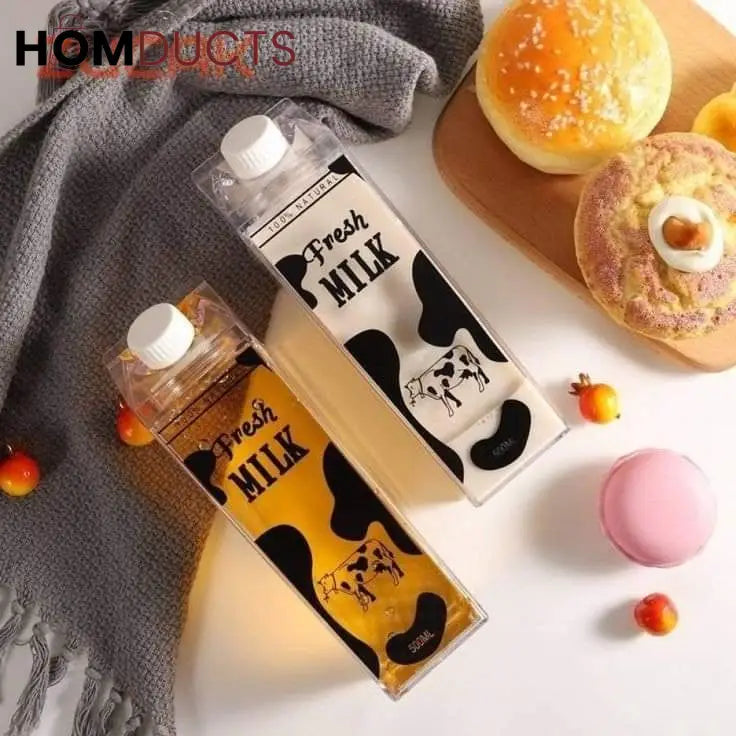 Clear Acrylic Milk Bottle
