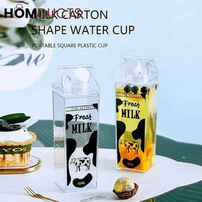 Clear Acrylic Milk Bottle