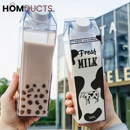 Clear Acrylic Milk Bottle