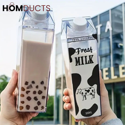 Clear Acrylic Milk Bottle