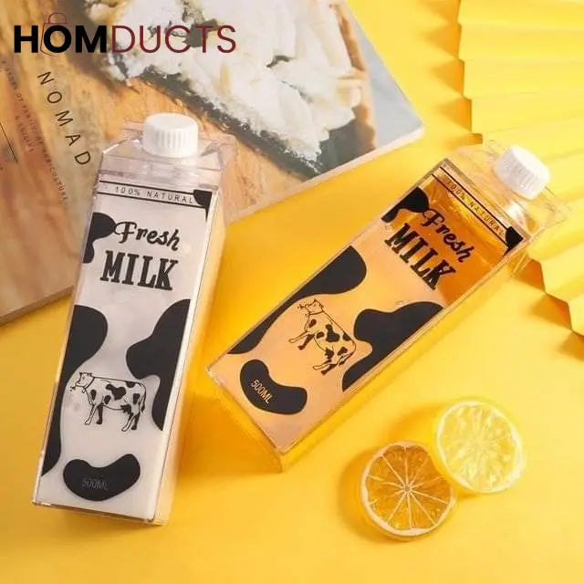 Clear Acrylic Milk Bottle