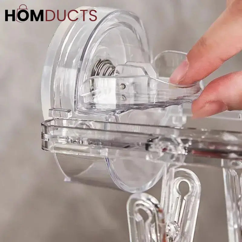 Cloth Drying Rack With Suction