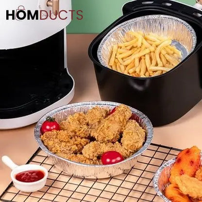 Disposable Aluminium Foil Pan For Air Fryer (10pcs)