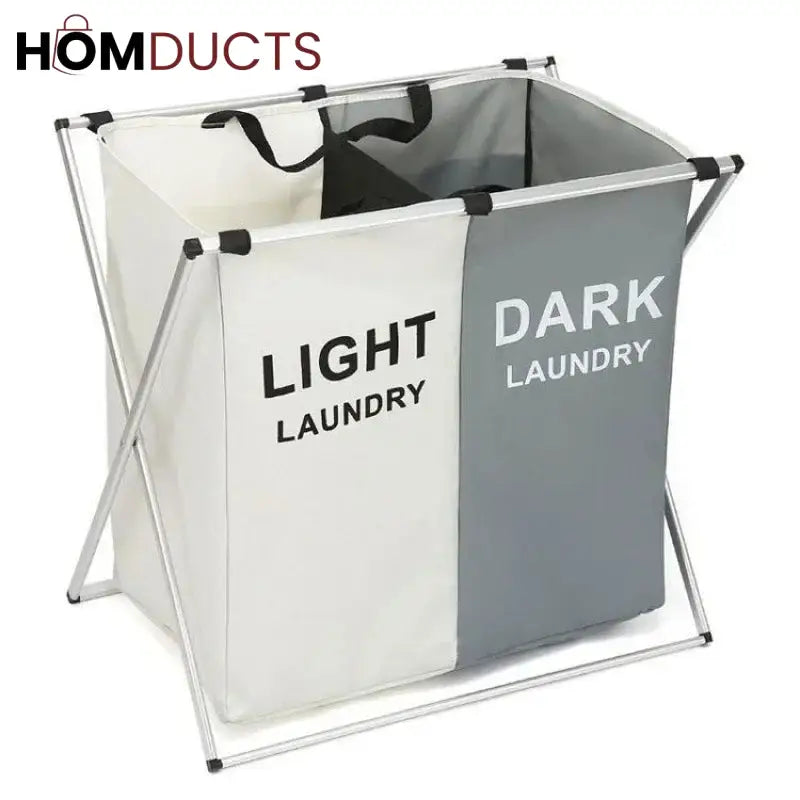 Foldable 2 and 3 Section Laundry Basket