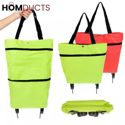 Foldable Trolly bag with wheels
