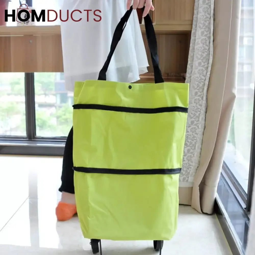 Foldable Trolly bag with wheels