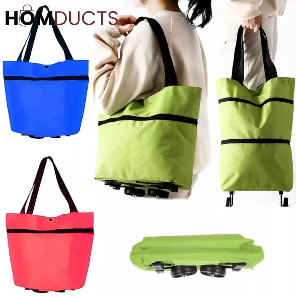 Foldable Trolly bag with wheels