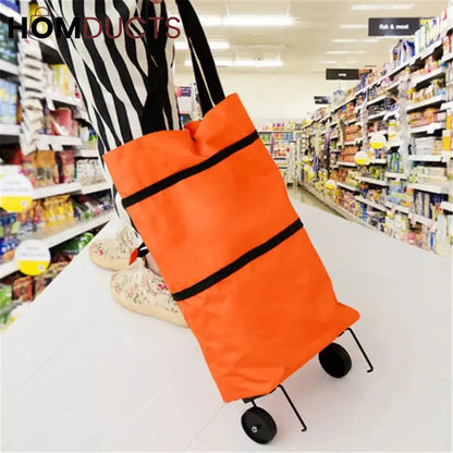 Foldable Trolly bag with wheels