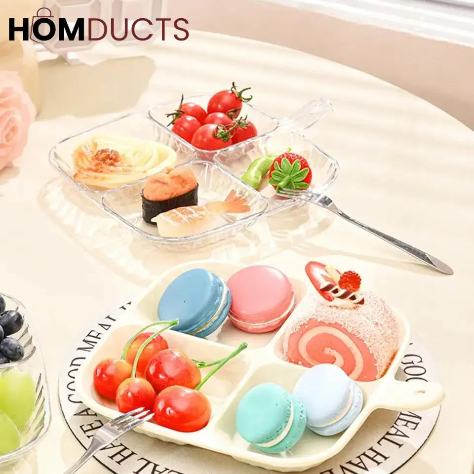 Four Compartment Snack And Serving Tray