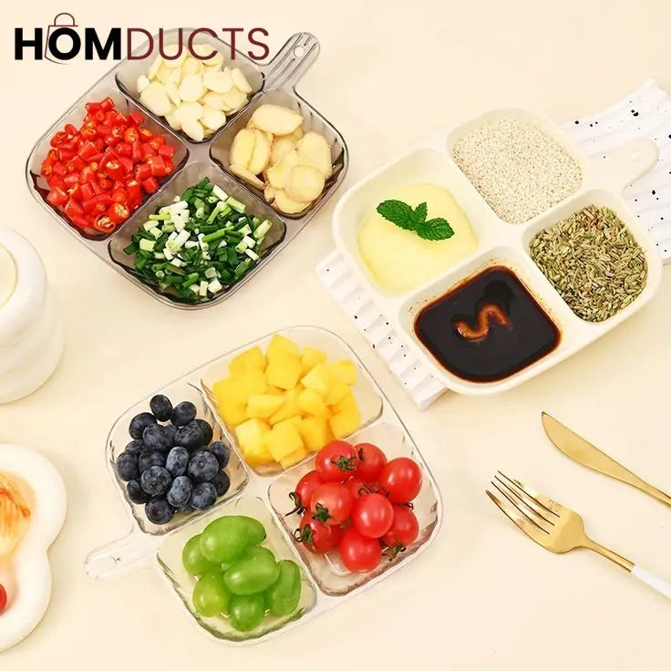 Four Compartment Snack And Serving Tray