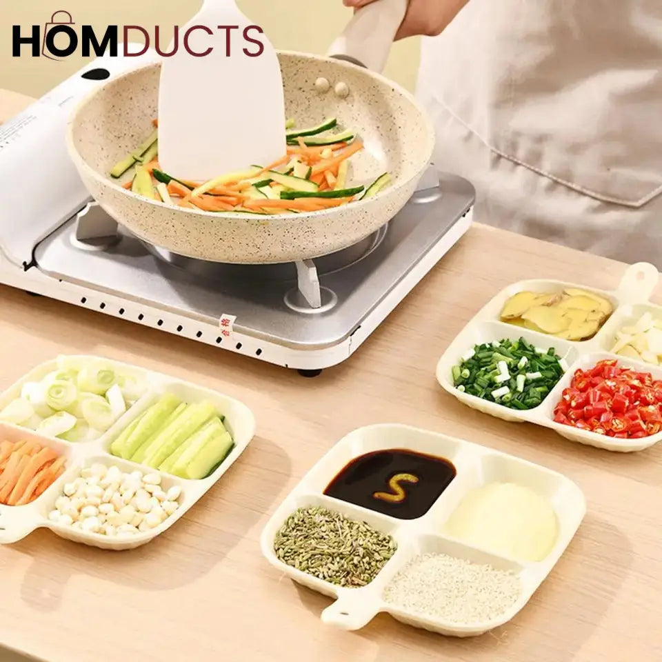 Four Compartment Snack And Serving Tray