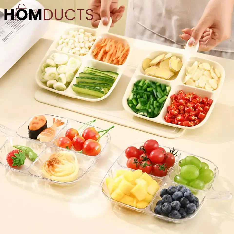 Four Compartment Snack And Serving Tray