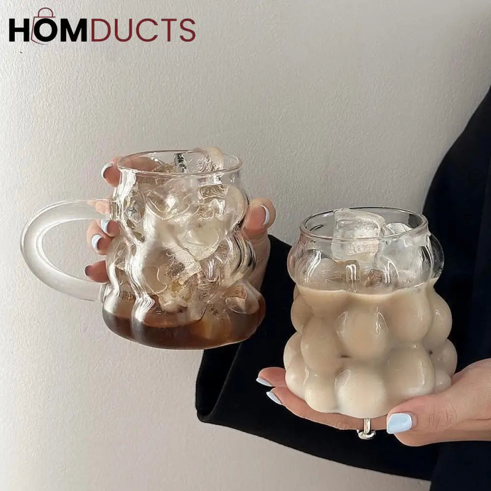 Heat Resistant Glass Coffee Mug - With/Without Handle, Perfect for Hot Beverages