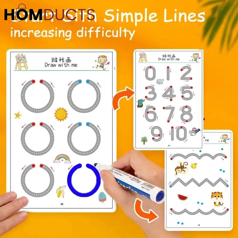 Kids Educational Learning Tracing Book