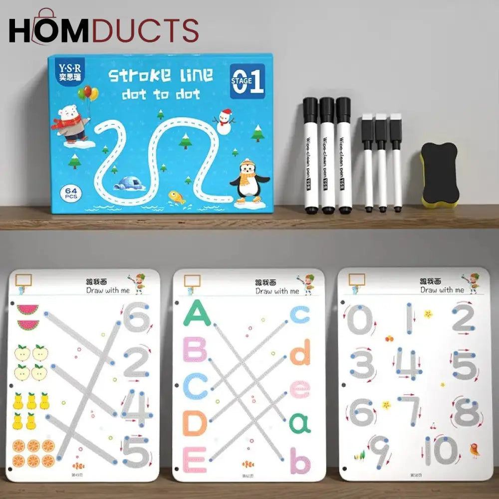 Kids Educational Learning Tracing Book