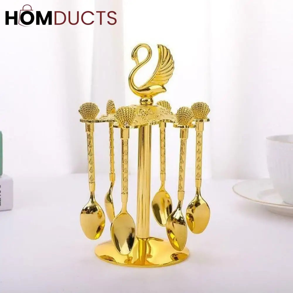 Luxury spoon Set With Stand