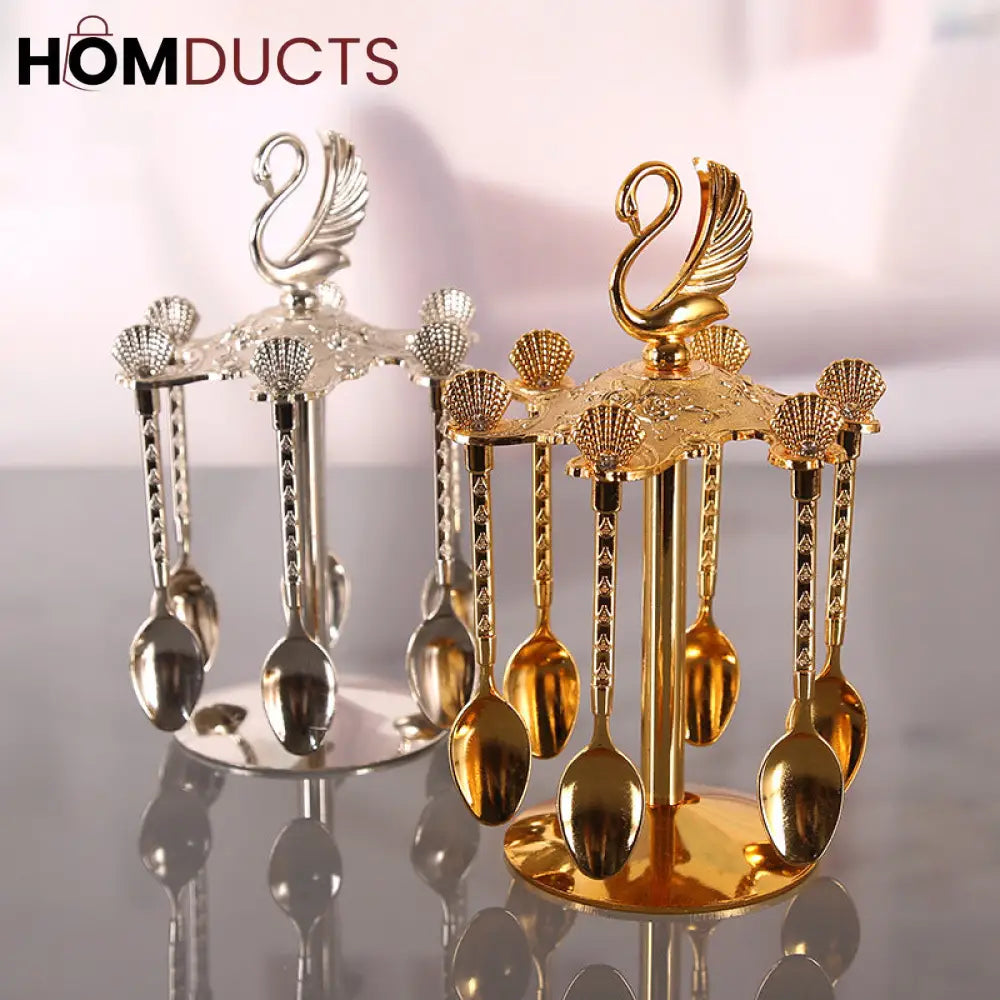 Luxury spoon Set With Stand