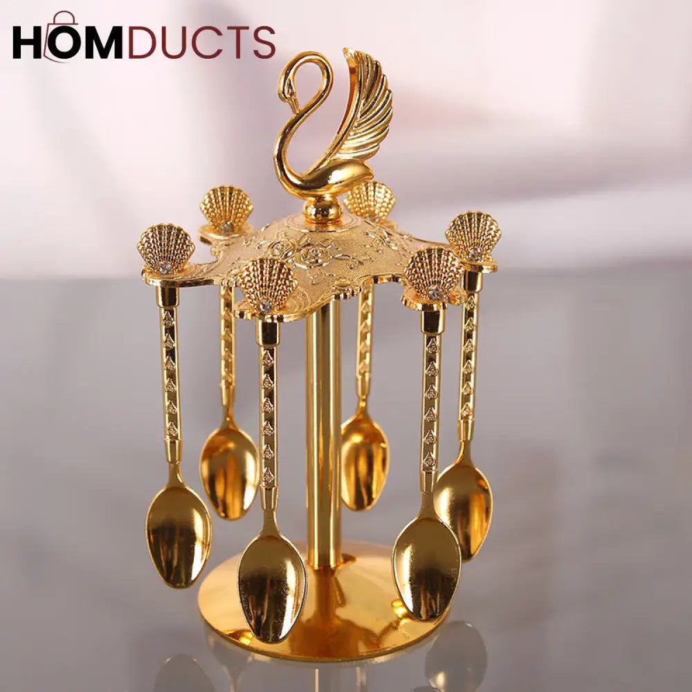 Luxury spoon Set With Stand