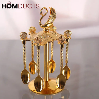 Luxury spoon Set With Stand