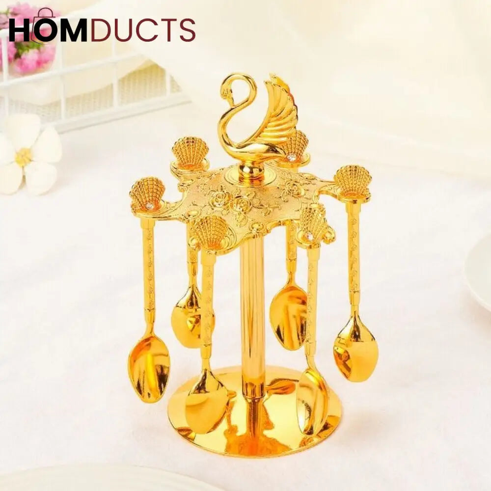 Luxury spoon Set With Stand